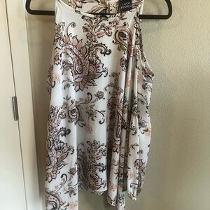 Coco Bianco Paisley Halter Top in Pink and Black